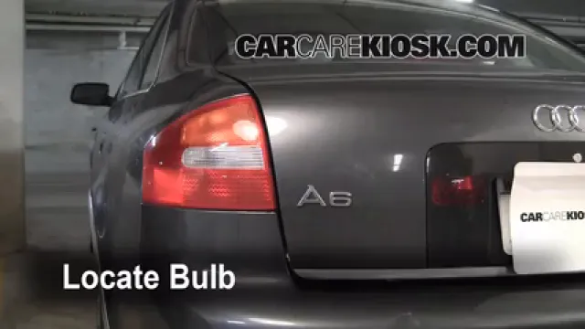 2004 Audi A6 3.0L V6 Lights Turn Signal - Rear (replace bulb)